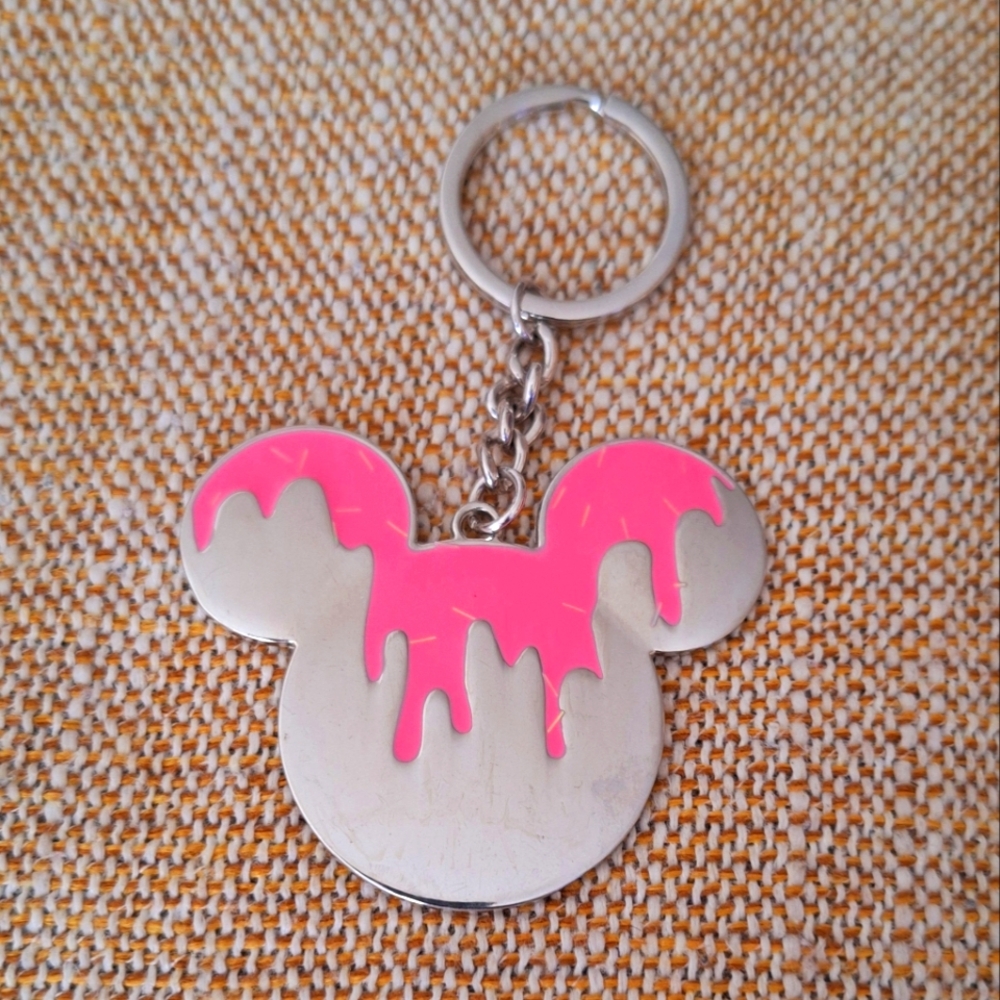 Large Iced Ears Mickey Mouse Silverstone Chain 2.5 inches - Picture 1 of 1